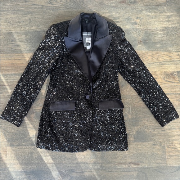 EXPRESS Sequin blazer NWT size XS - Picture 4 of 6